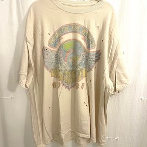 Van Halen Oversized Distressed T-Shirt
